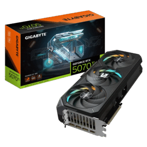 Gigabyte RTX 5070 Ti GAMING OC 16G – 16 GB GDDR7. 2.588 MHz Boost. PCIe 5.0. WINDFORCE Triple-Fan. Dual BIOS