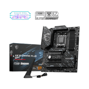 MSI X870 GAMING PLUS WIFI Motherboard - ATX - Supports AMD Ryzen 9000/8000 / 7000 Processors - AM5-60A SPS VRM - DDR5 Memory Boost 8200+ MT/s (OC) - PCIe 5.0 x16 & 4.0 x16 - M.2 Gen5 - Wi-Fi 7 - 5G LAN