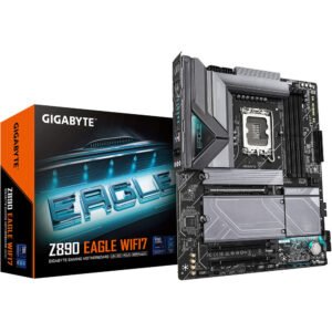 Gigabyte Z890 EAGLE WIFI7 ATX Motherboard – LGA 1851. DDR5 OC. PCIe 5.0/M.2. USB‑C/USB4. Wi‑Fi 7 & 2.5 GbE