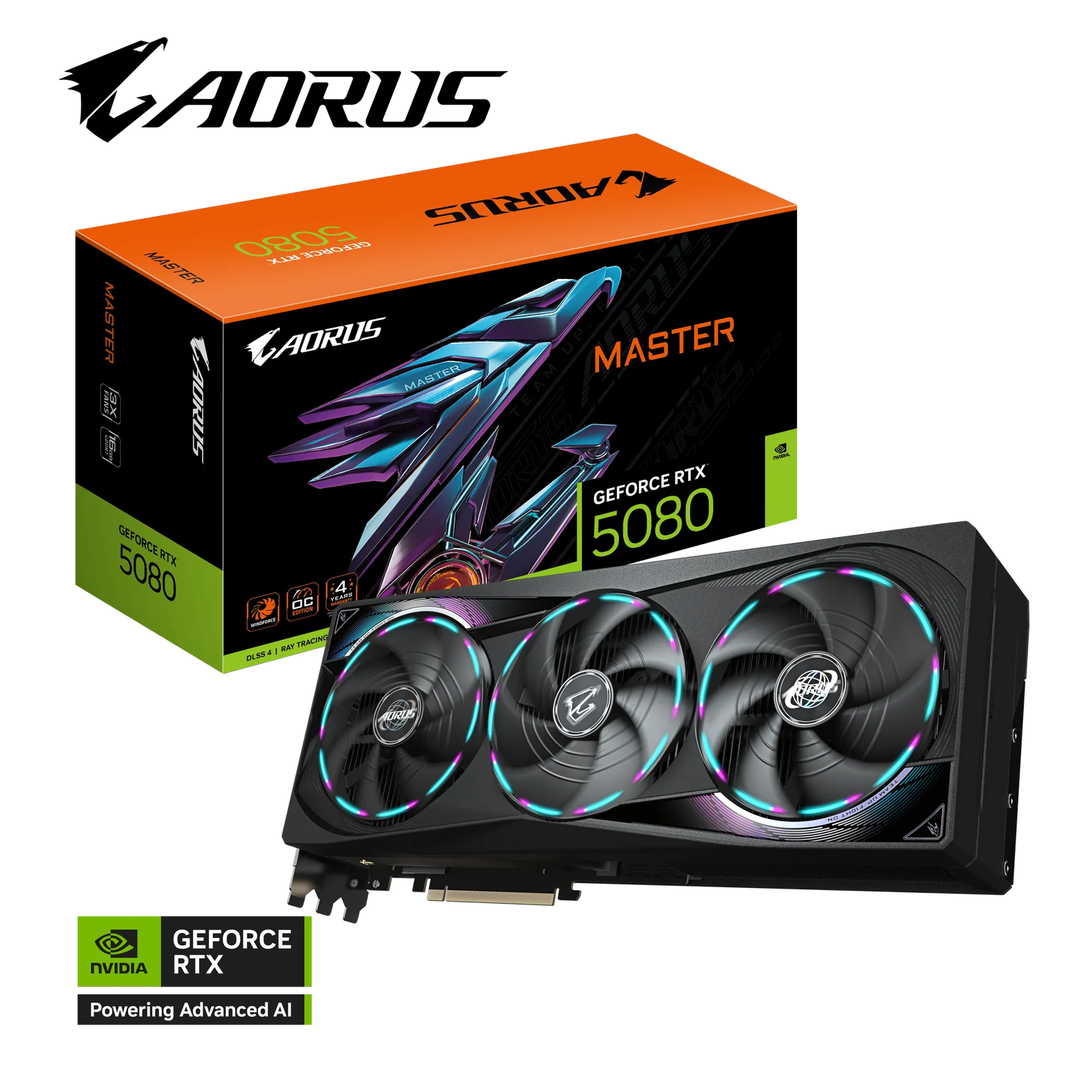 GIGABYTE AORUS GeForce RTX™ 5080 MASTER 16G Graphics Card:圖片 10