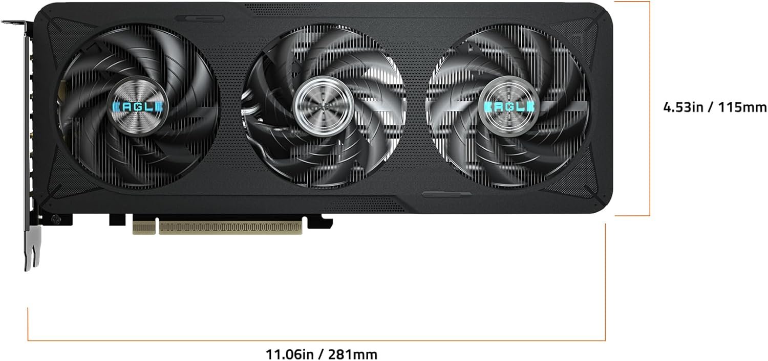 GIGABYTE GeForce RTX 5060 EAGLE MAX OC 8GD – 8 GB GDDR7. 128-bit. PCIe 5.0. 2550 MHz Boost. WINDFORCE Cooling. DisplayPort 2.1b×3 & HDMI 2.1b:圖片 4