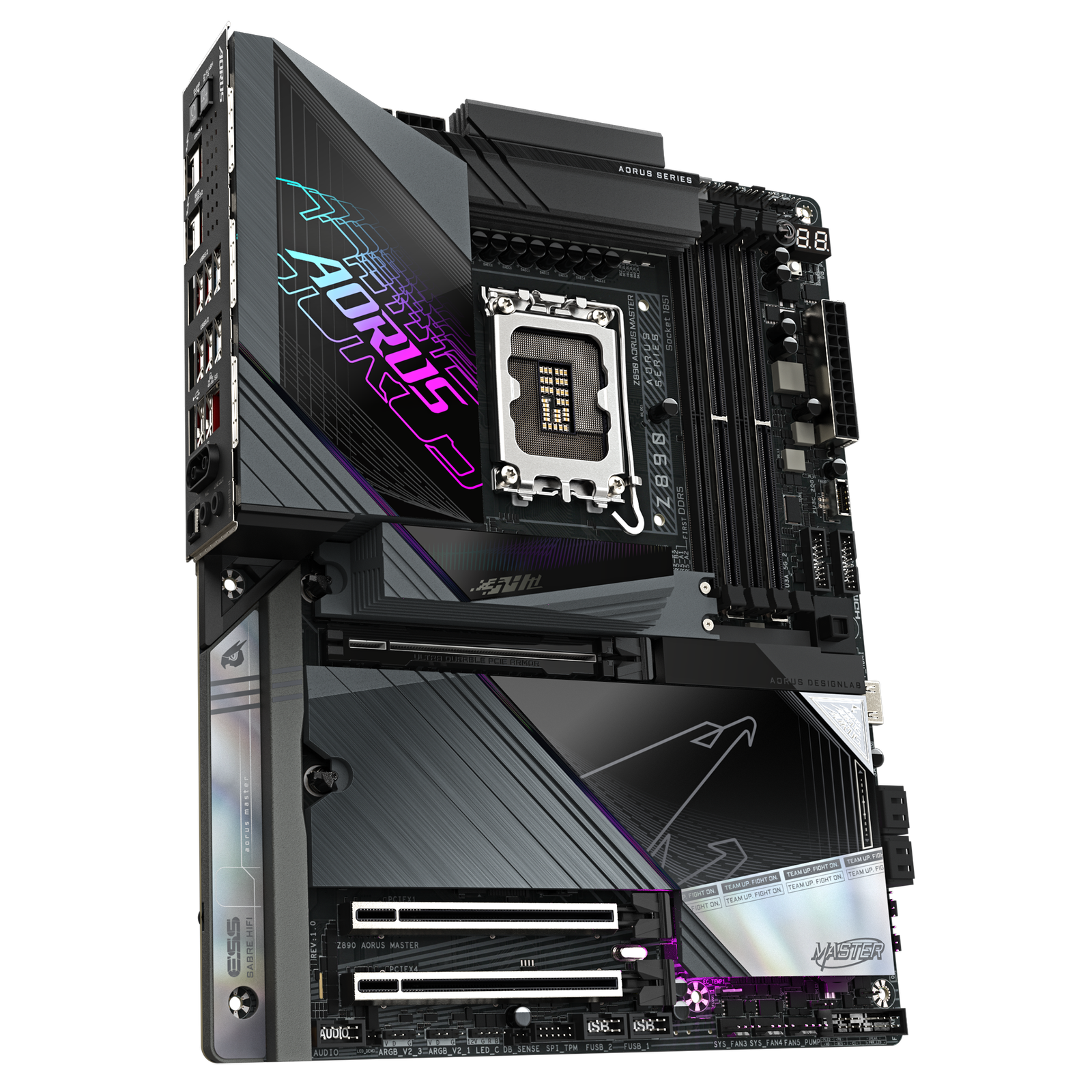 Gigabyte Z890 AORUS MASTER ATX Motherboard – LGA 1851. DDR5 (OC). PCIe 5.0. 5× M.2. Dual Thunderbolt 4. Wi‑Fi 7. Dual 10GbE:圖片 3
