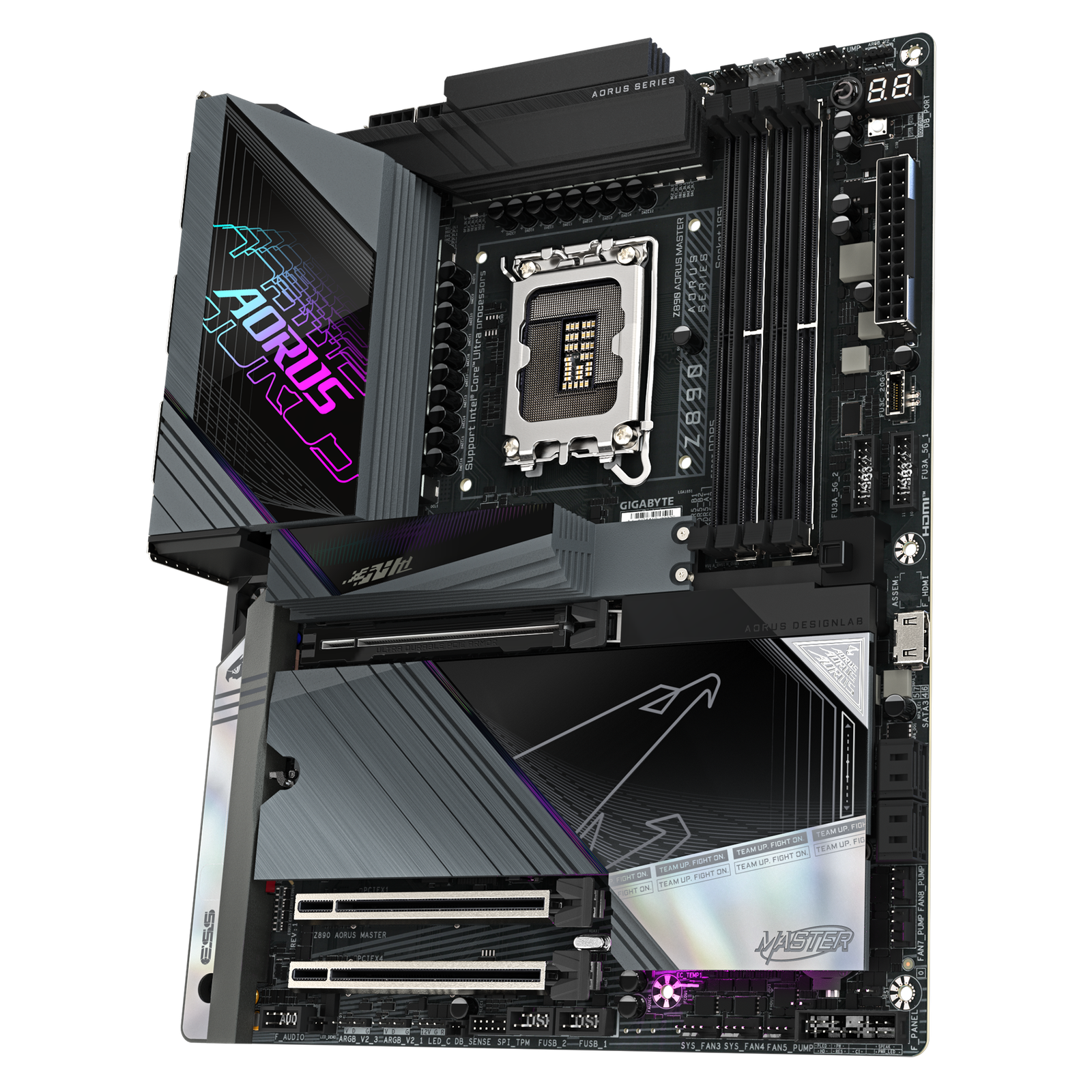 Gigabyte Z890 AORUS MASTER ATX Motherboard – LGA 1851. DDR5 (OC). PCIe 5.0. 5× M.2. Dual Thunderbolt 4. Wi‑Fi 7. Dual 10GbE:圖片 4